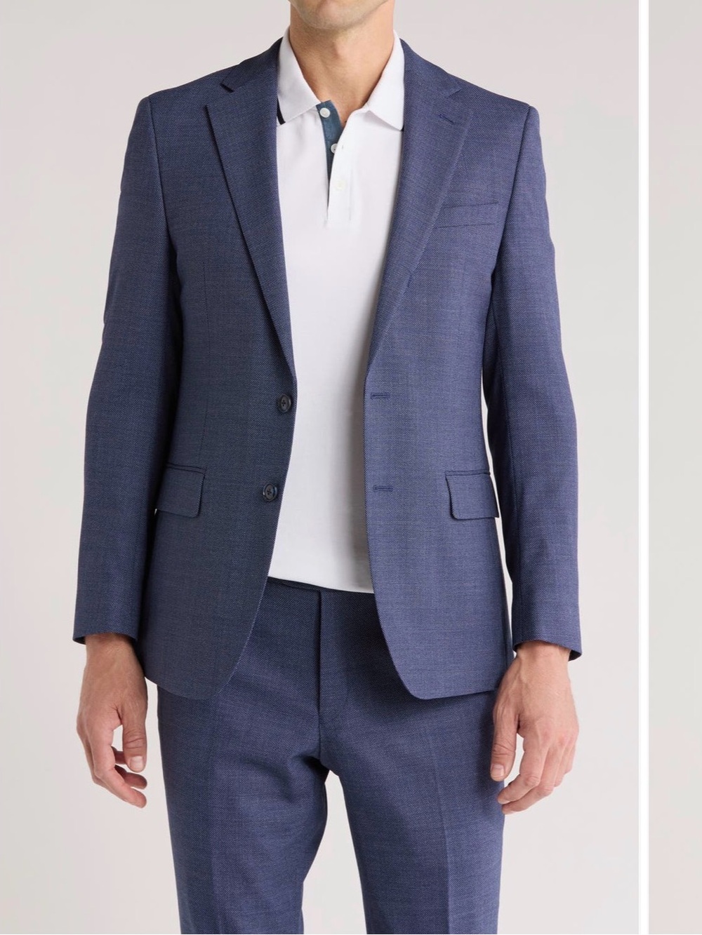 Original Penguin
Navy Birdseye Stretch Suit
Jacket